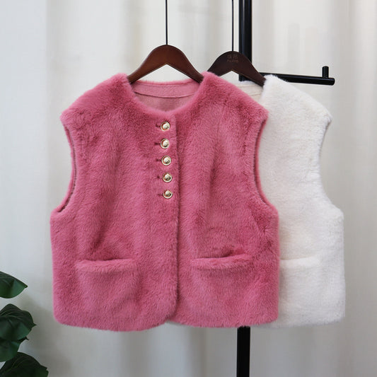 Autumn And Winter New Sleeveless Vest Cardigan